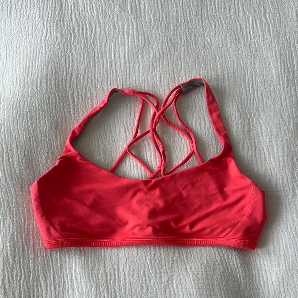 Lululemon Strappy Coral Sports Bra